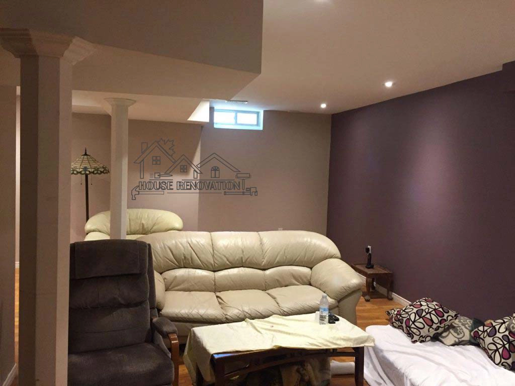 Basement renovation project in Vaughan - smart space planning